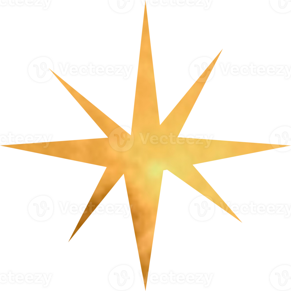 The moon light star shape png