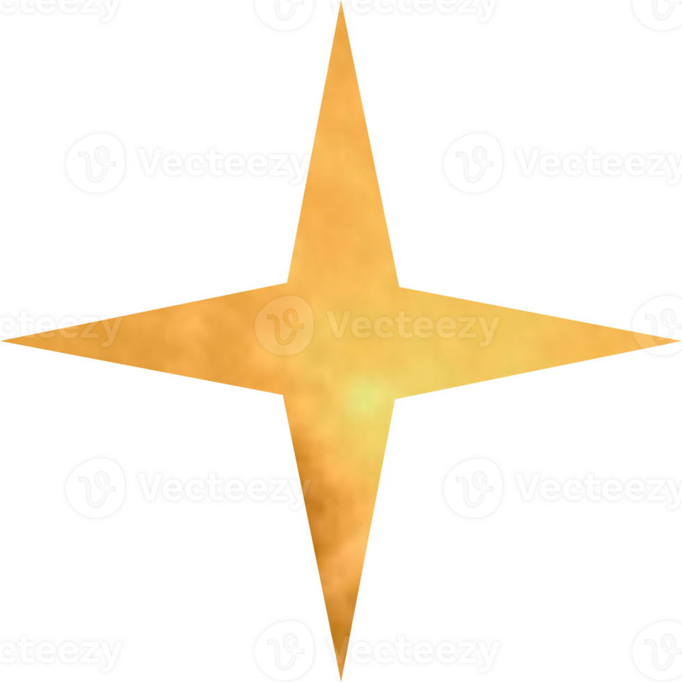 The moon light star shape blink png