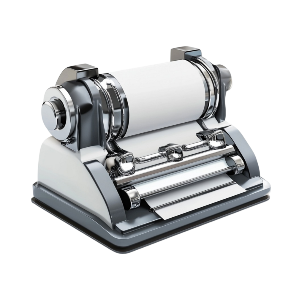Old Printing Press Cut Out on Transparent Background png