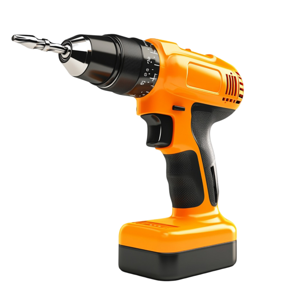 Powerful Drill Machine Isolated on Transparent Background png