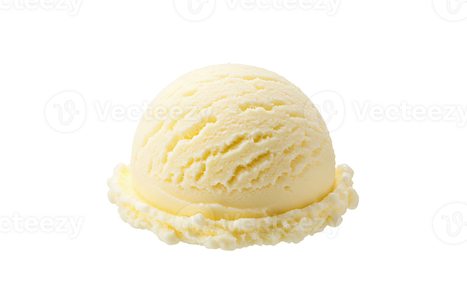 Vanilla ice cream scoop png
