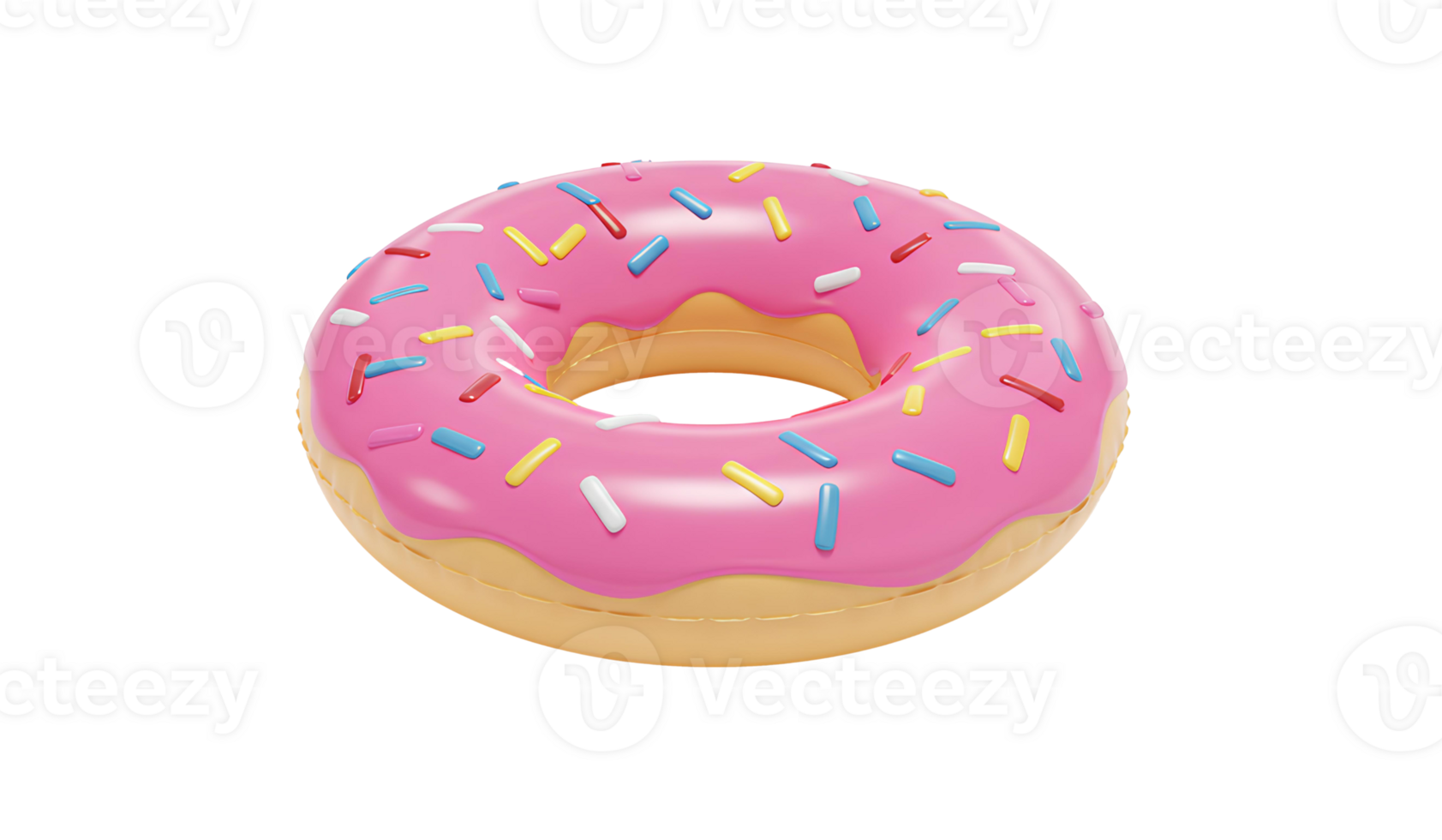pink donut float . inflatable pink donut pool float isolated. Inflatable pink donut float for summer fun and pool party themes png