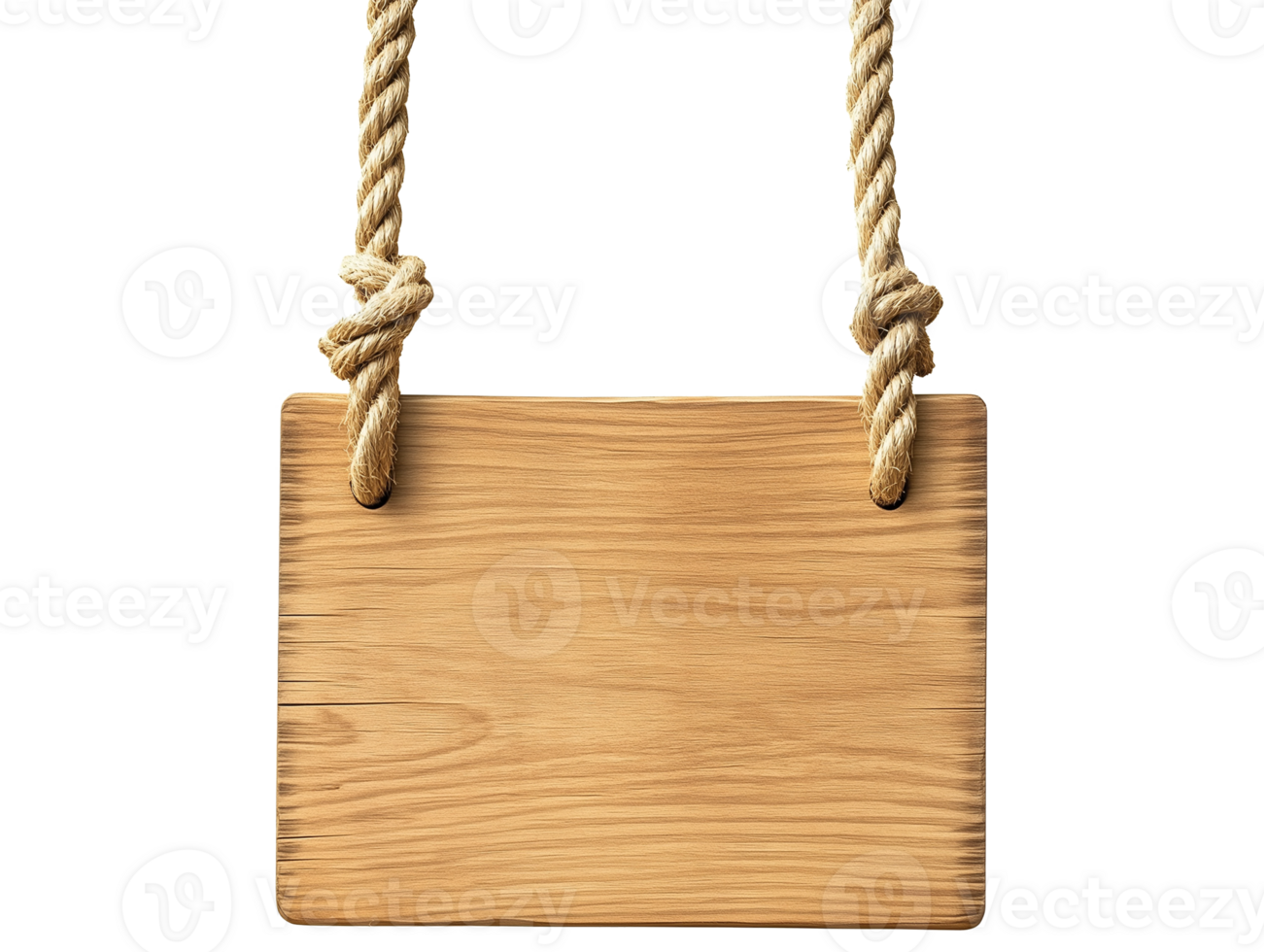 Wooden Sign with Rope png