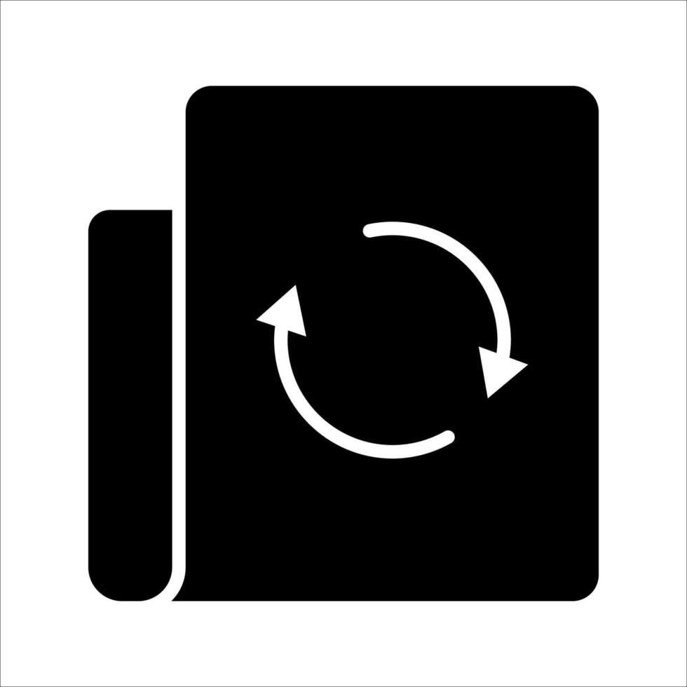 Update document ,Icon set. Symbol isolated white background. illustration. color editable. vector