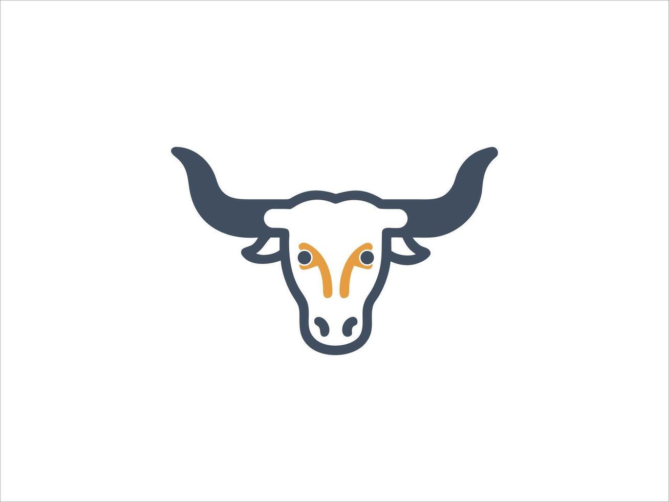 Retro Longhorn logo vector