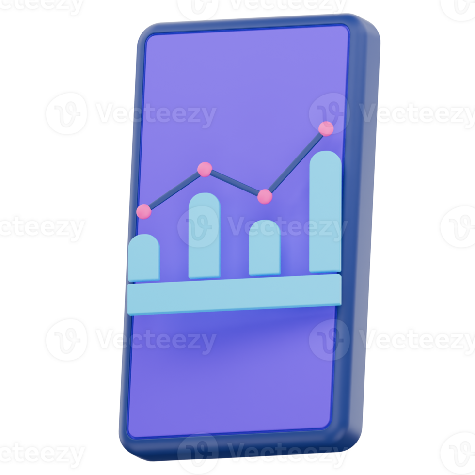 3D Big Data Smartphone png