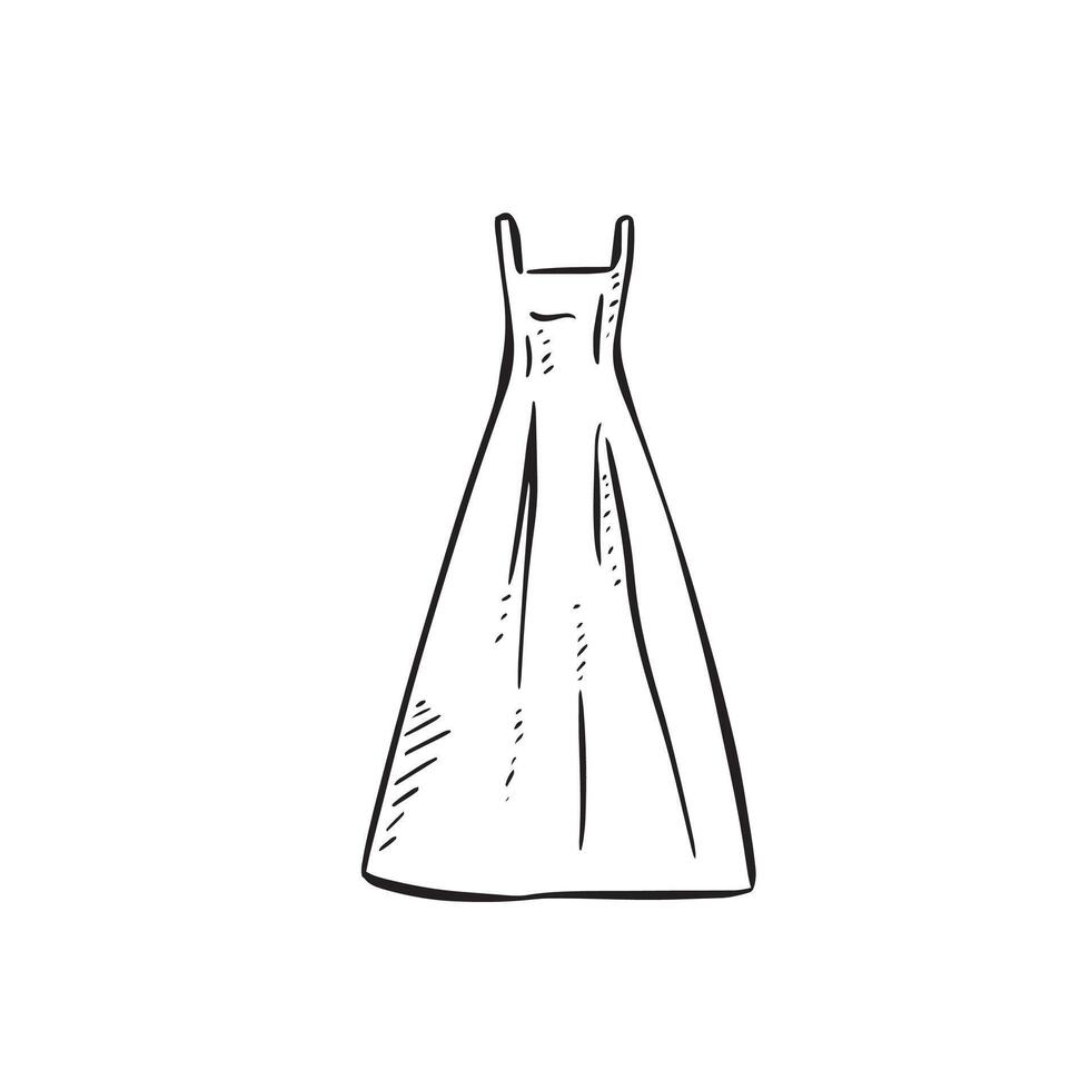 Wedding dress illustration, Clothing, feminine vector