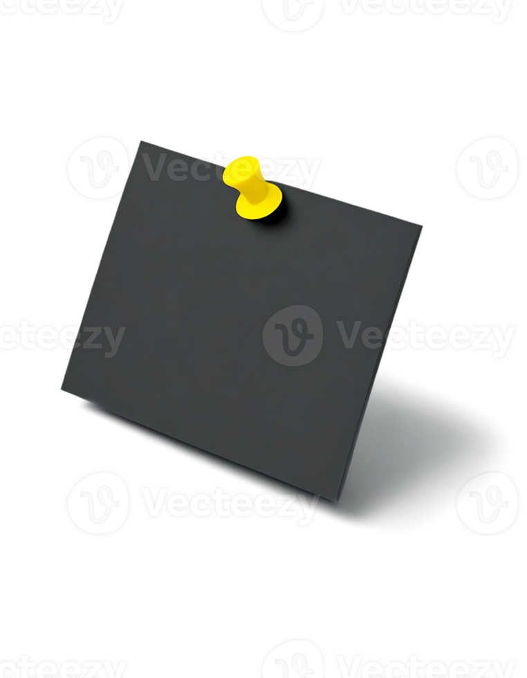A black card with yellow pins on it png