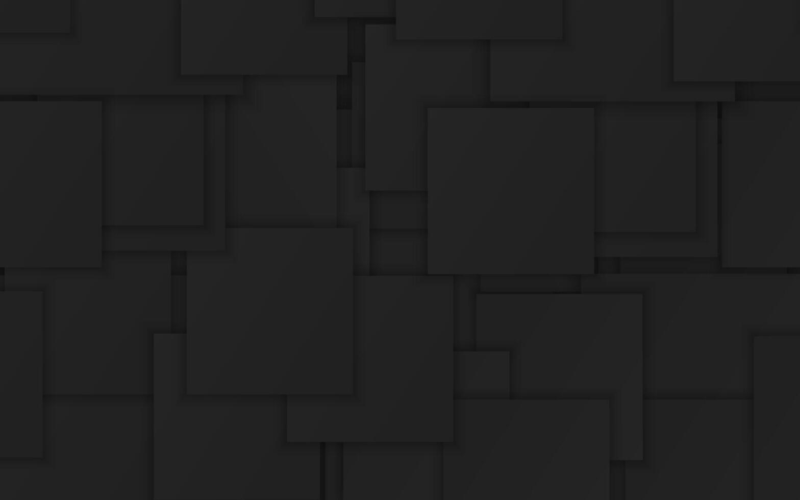 Black layered geometric shapes minimalist background monochrome shape square vector