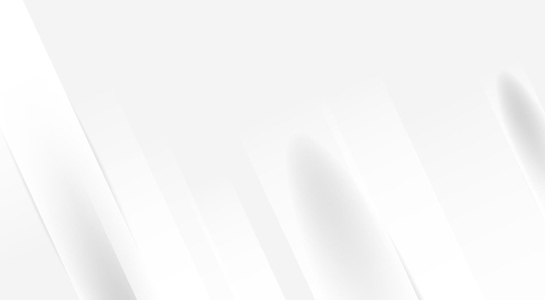 Subtle white gray abstract background diagonal gradient lines light bright shadow vector