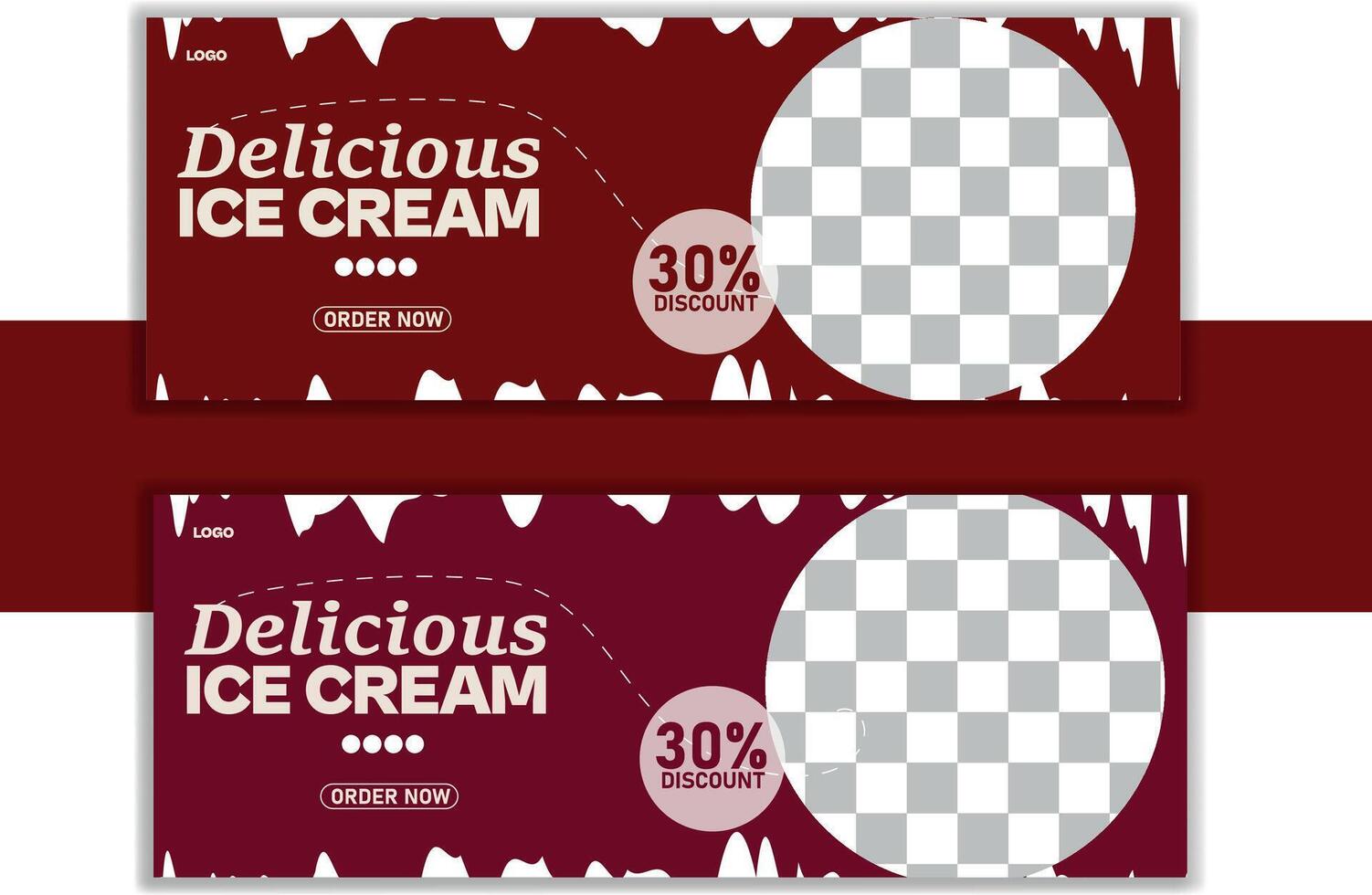 Ice cream Social Media post design vector