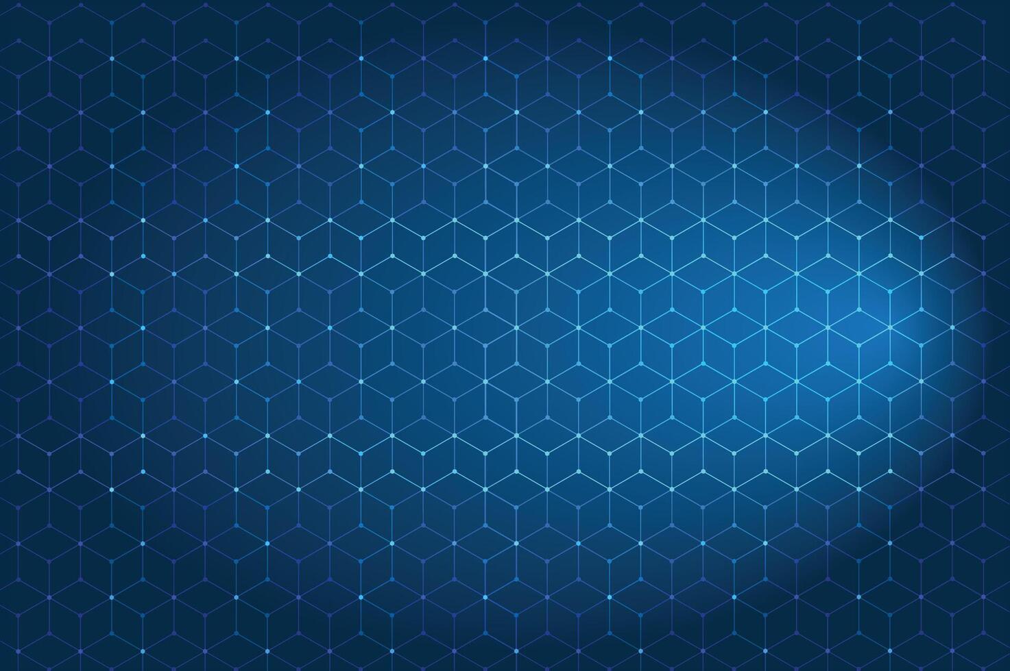 Blue background, light, hexagon Blue pastel medical and tech background with hexagon pattern and bright sparkles. Realistic abstract bg with science technology design. vector