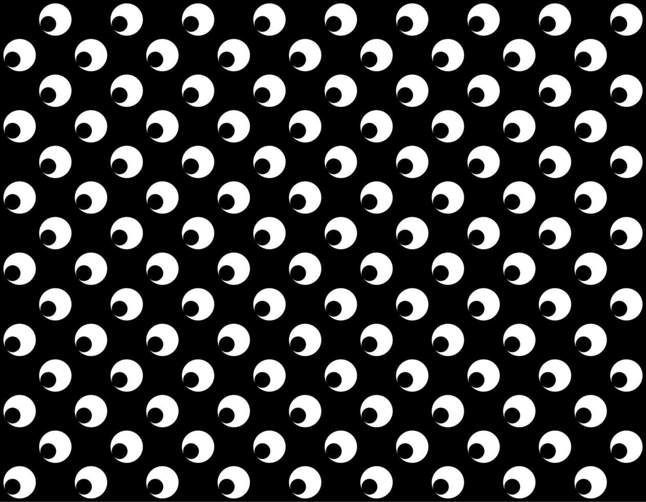 Motif Pattern Created by Deformation of the Circle Shape. Modern and Contemporary Style, for Decoration, Tile, Wallpaper, Wrapping, Fabric, Textile, Carpet, etc. Flat, BW and Editable vector