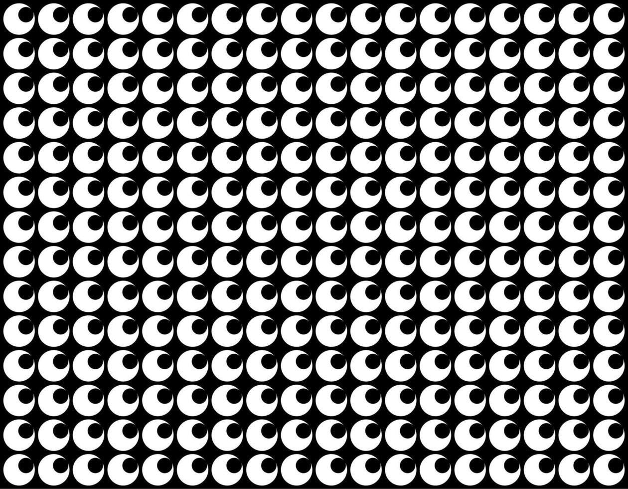 Motif Pattern Created by Deformation of the Circle Shape. Modern and Contemporary Style. Can use for Decoration, Tile, Wallpaper, Wrapping, Fabric, Textile, Carpet, etc. BW and Flat style vector
