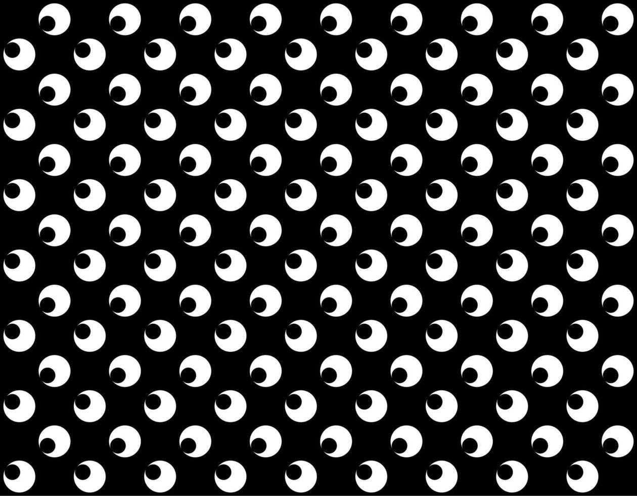 Motif Pattern Created by Deformation of the Circle Shape. Modern and Contemporary Style. Can use for Decoration, Tile, Wallpaper, Wrapping, Fabric, Textile, Carpet, etc. Flat Style and BW vector