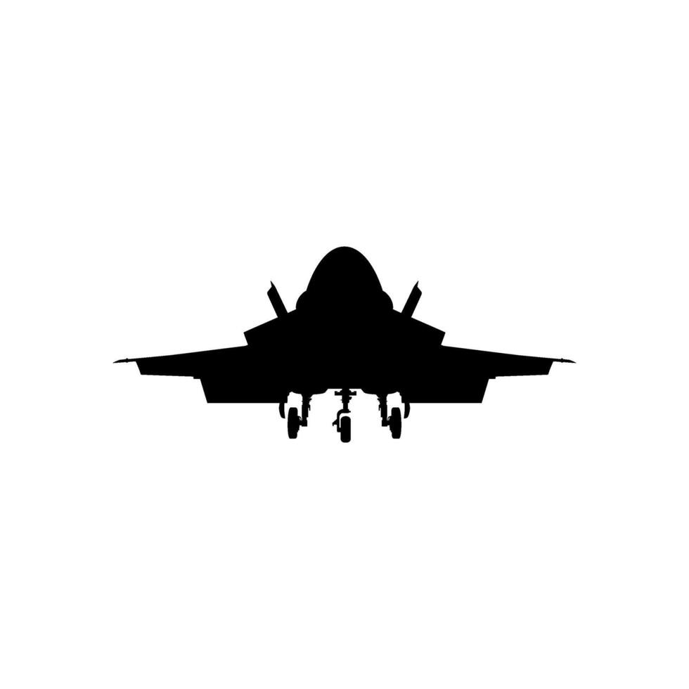 Silhouette of the Turkiye Jet Fighter, Fighter aircraft are military aircraft designed primarily for air-to-air combat. vector