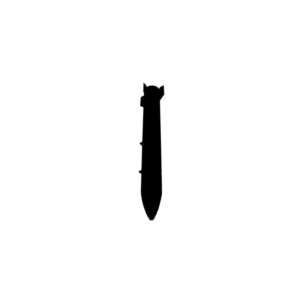 Atomic Bomb Silhouette, can use for Art Illustration, Icon, Symbol, Pictogram, News Illustration, or Graphic Design Element. Flat and Editable vector