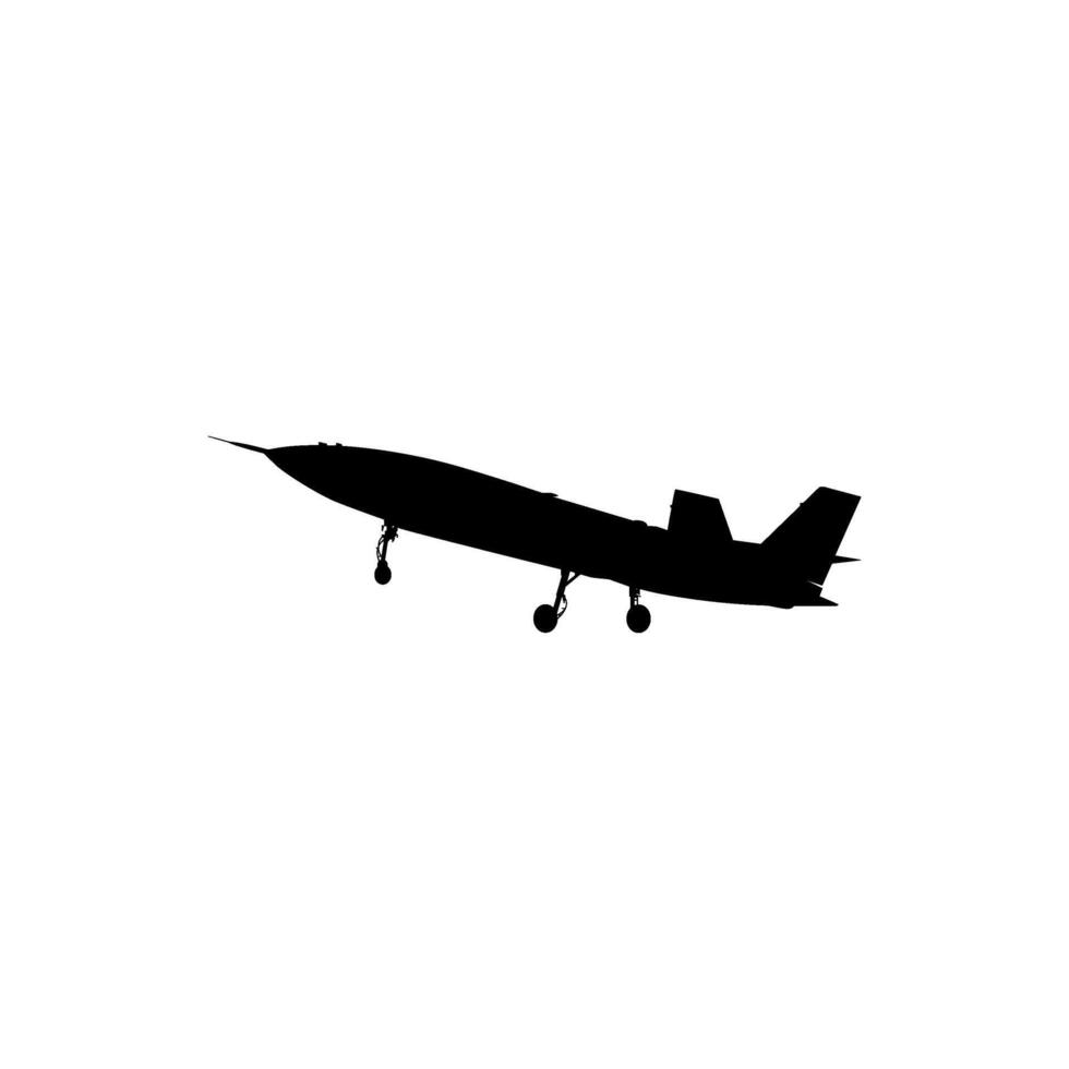 Silhouette of the Turkiye Jet Fighter, Fighter aircraft are military aircraft designed primarily for air-to-air combat. Can use for Pictogram, Logo , News Illustration, Infographic, etc. Editable vector