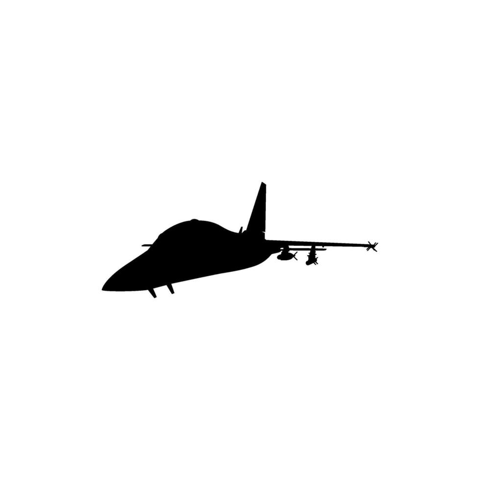 Silhouette of the Turkiye Jet Fighter, Fighter aircraft are military aircraft designed primarily for air-to-air combat. Can use for Pictogram, Logo , News Illustration, Infographic, etc. Flat Style vector