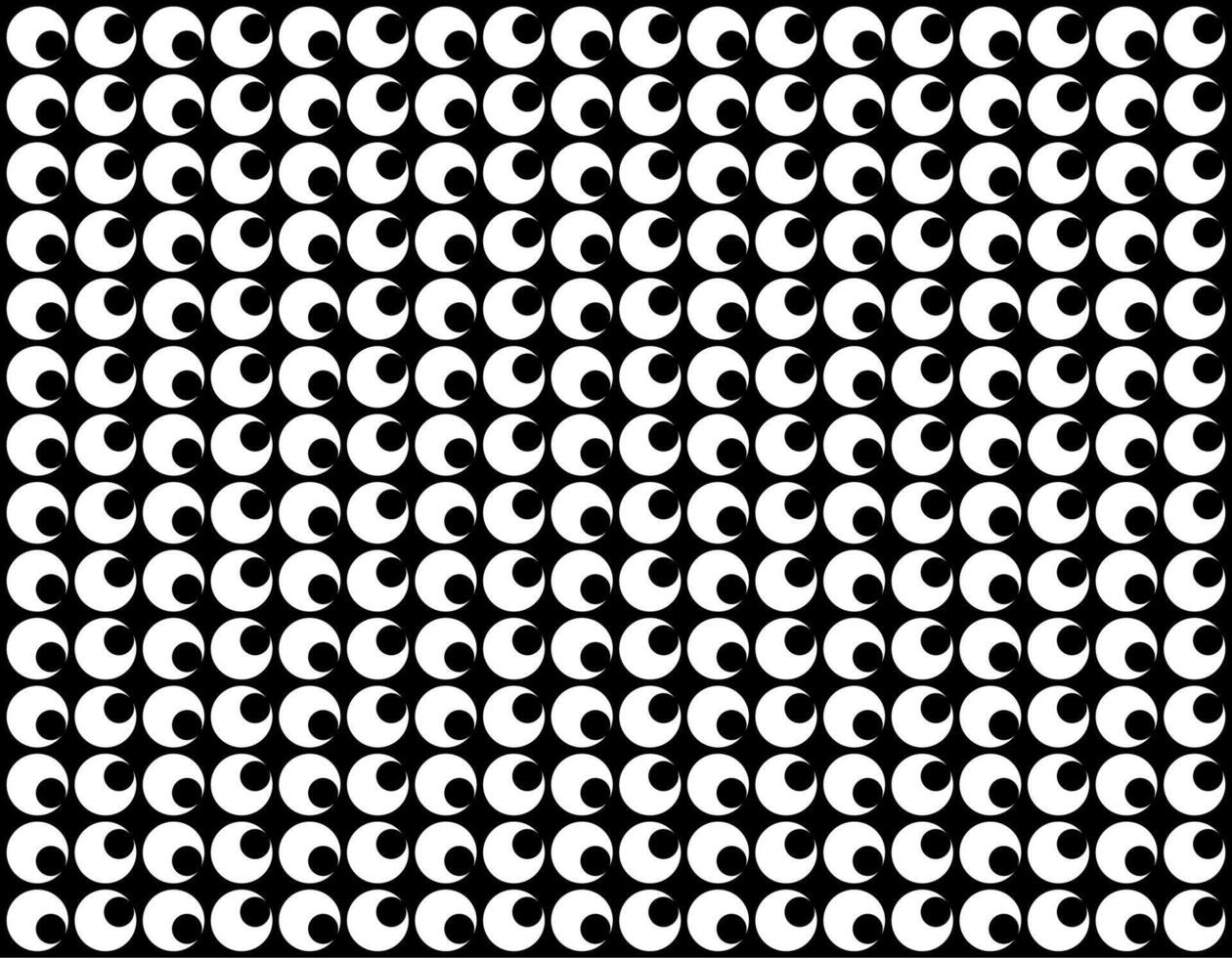 Motif Pattern Created by Deformation of the Circle Shape. Modern and Contemporary Style, for Decoration, Tile, Wallpaper, Wrapping, Fabric, Textile, Carpet, etc. Black White and Editable vector