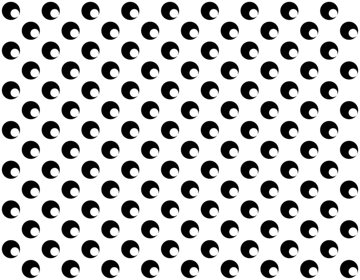 Motif Pattern Created by Deformation of the Circle Shape. Modern and Contemporary Style. Can use for Decoration, Background, Tile, Wallpaper, Wrapping, Fabric, Textile, Carpet, etc. Editable and BW vector