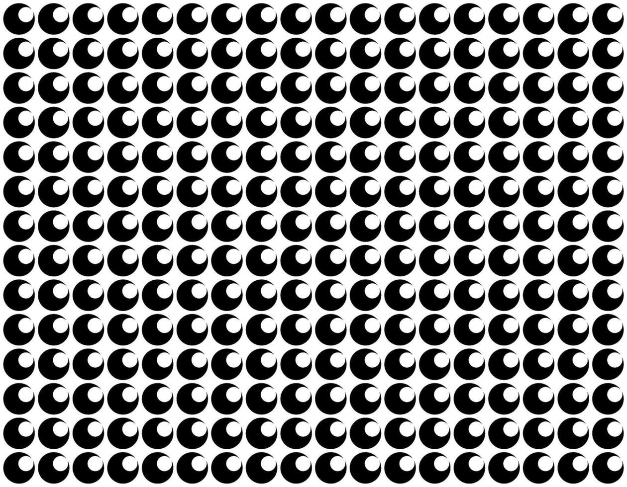 Motif Pattern Created by Deformation of the Circle Shape. Modern and Contemporary Style. Can use for Decoration, Tile, Wallpaper, Wrapping, Fabric, Textile, Carpet, etc. Black White vector