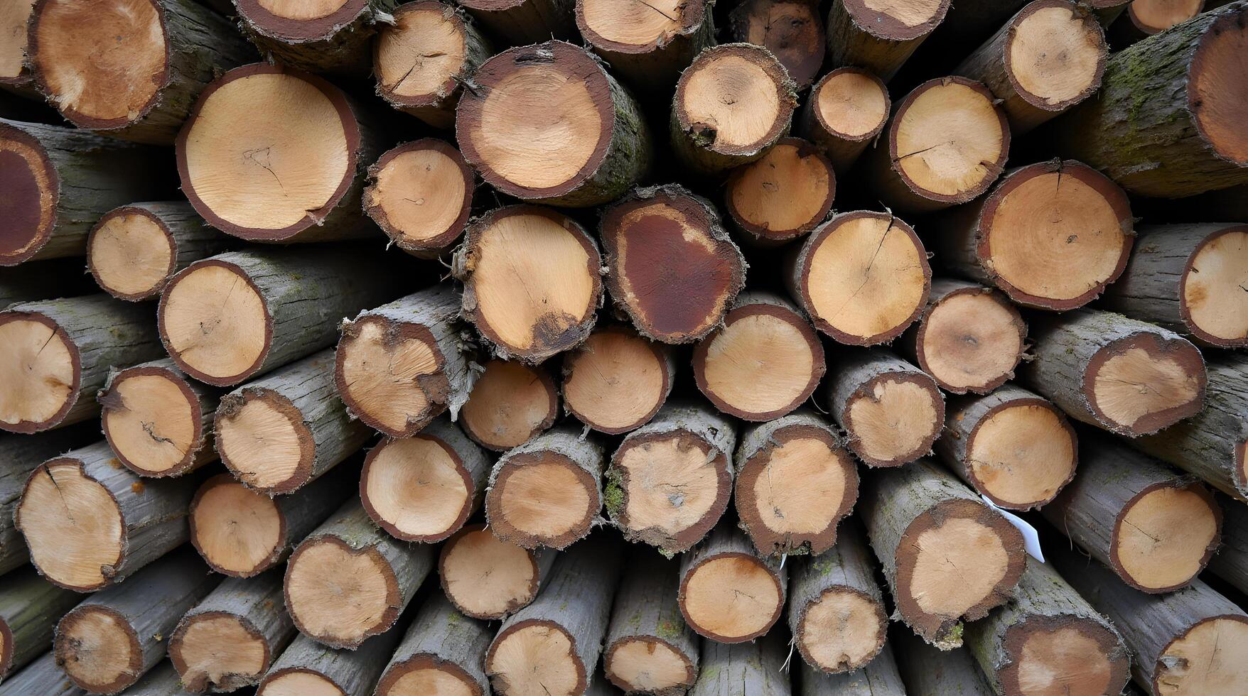 Stacked Tree Logs photo
