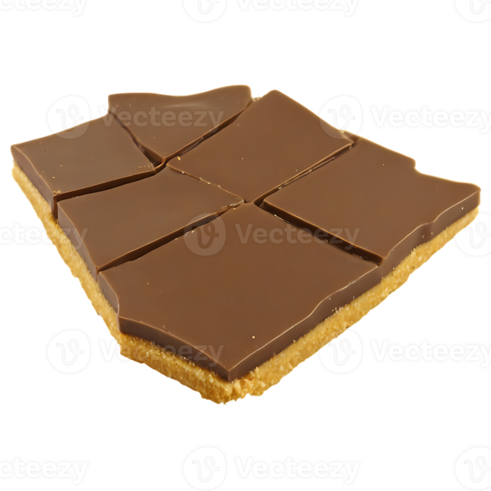 A piece of chocolate cake with a piece missing png