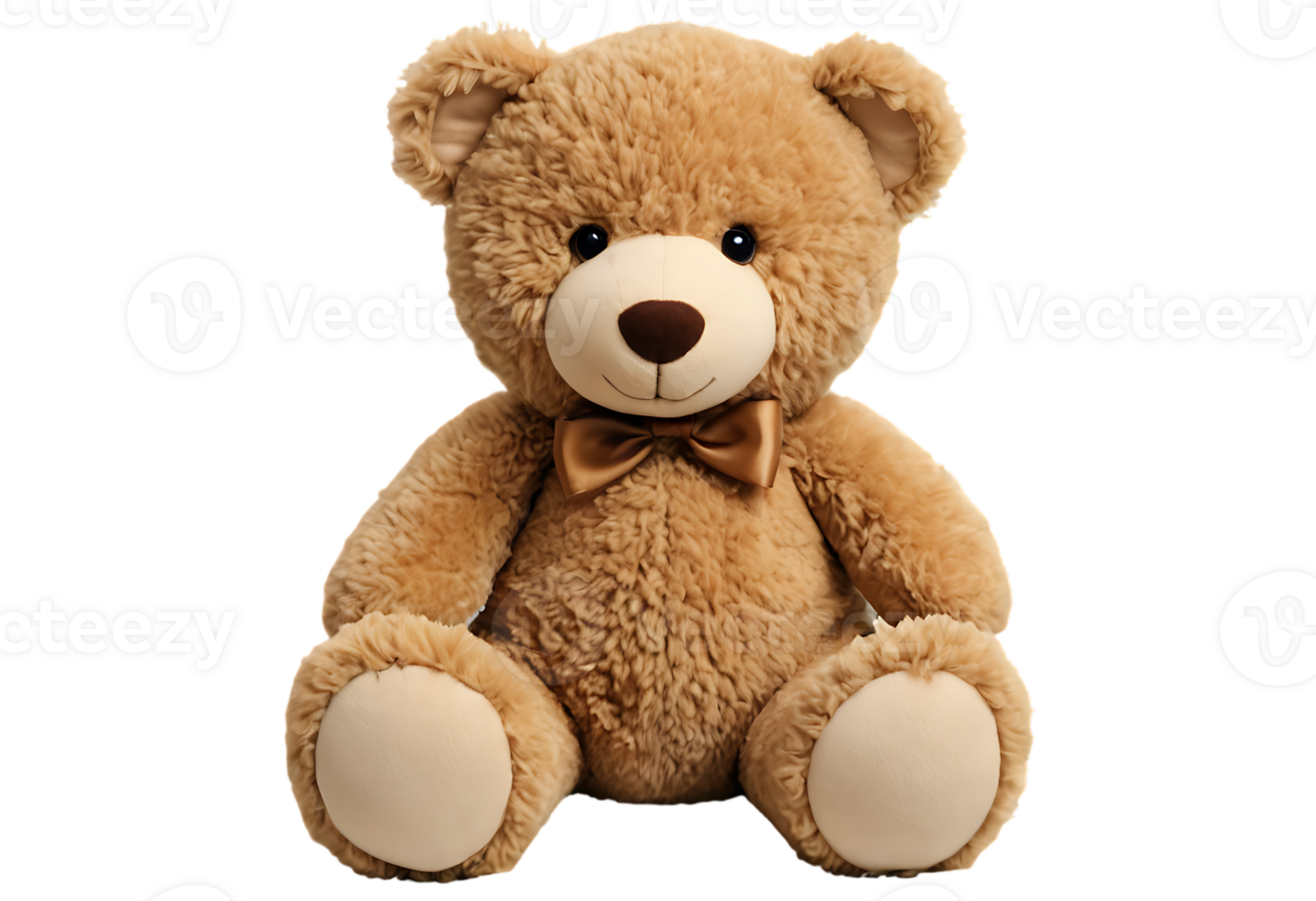 A brown teddy bear with a bow tie png