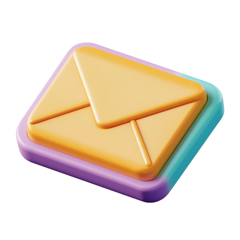 3D Email Notification Icon png