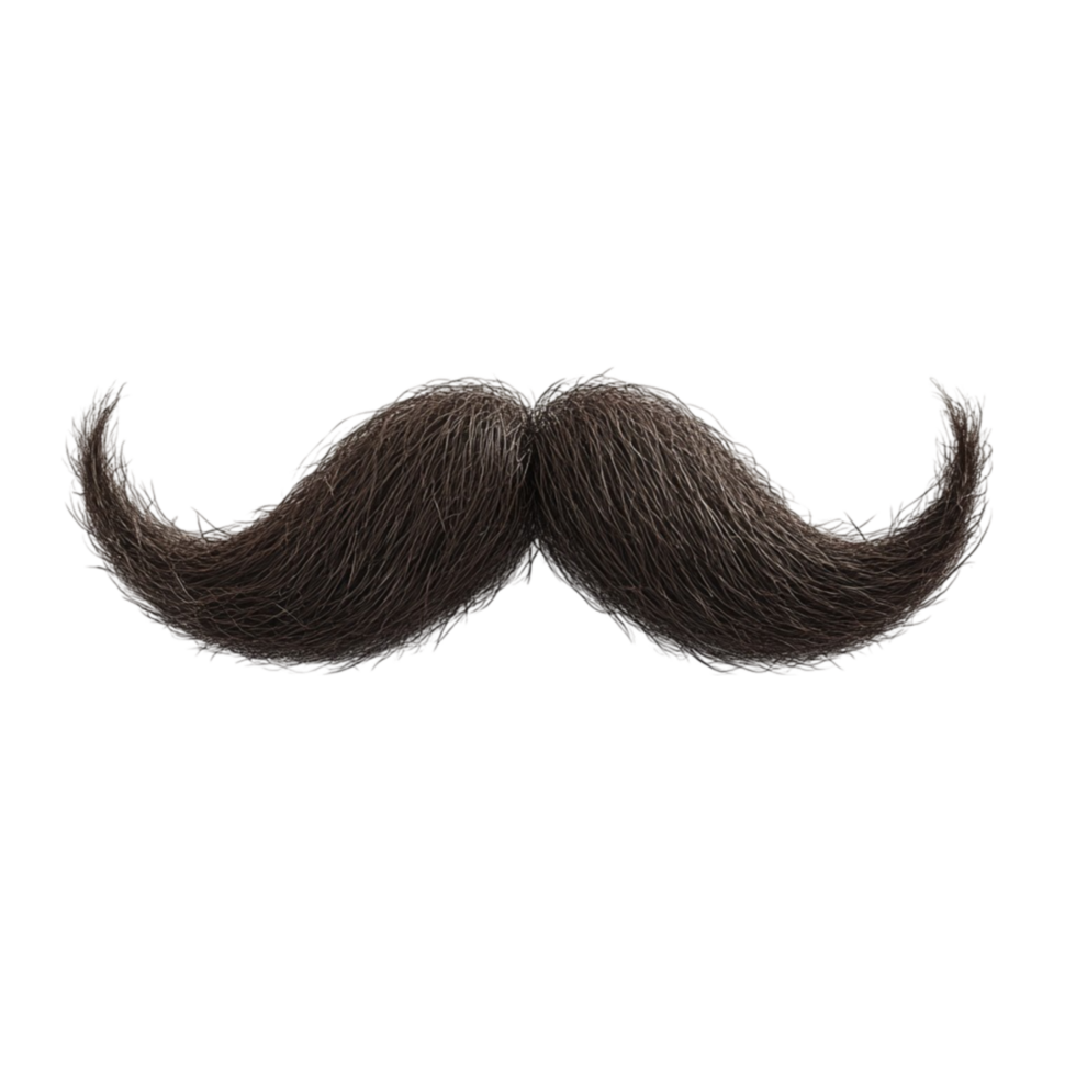 Curly Black Mustache png