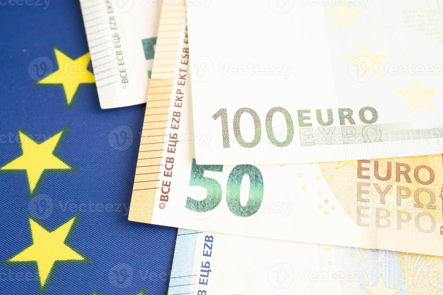 Euro banknote cash money, finance economic banking business exchange ma photo
