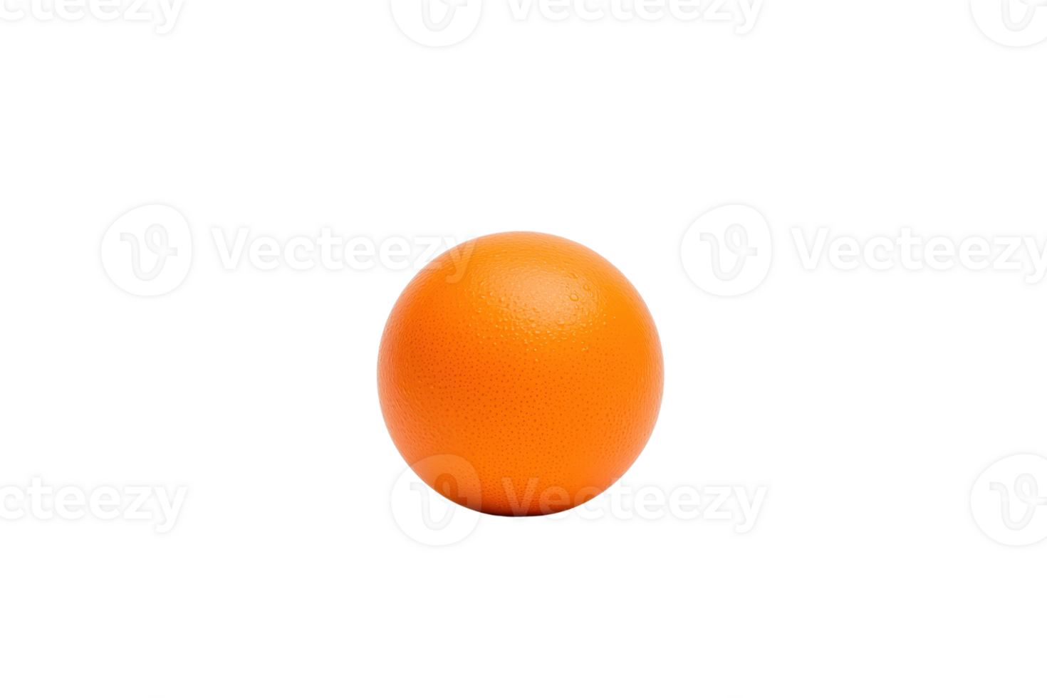 A vibrant orange fruit with smooth, textured surface is centered against plain background, showcasing its bright color and round shape png