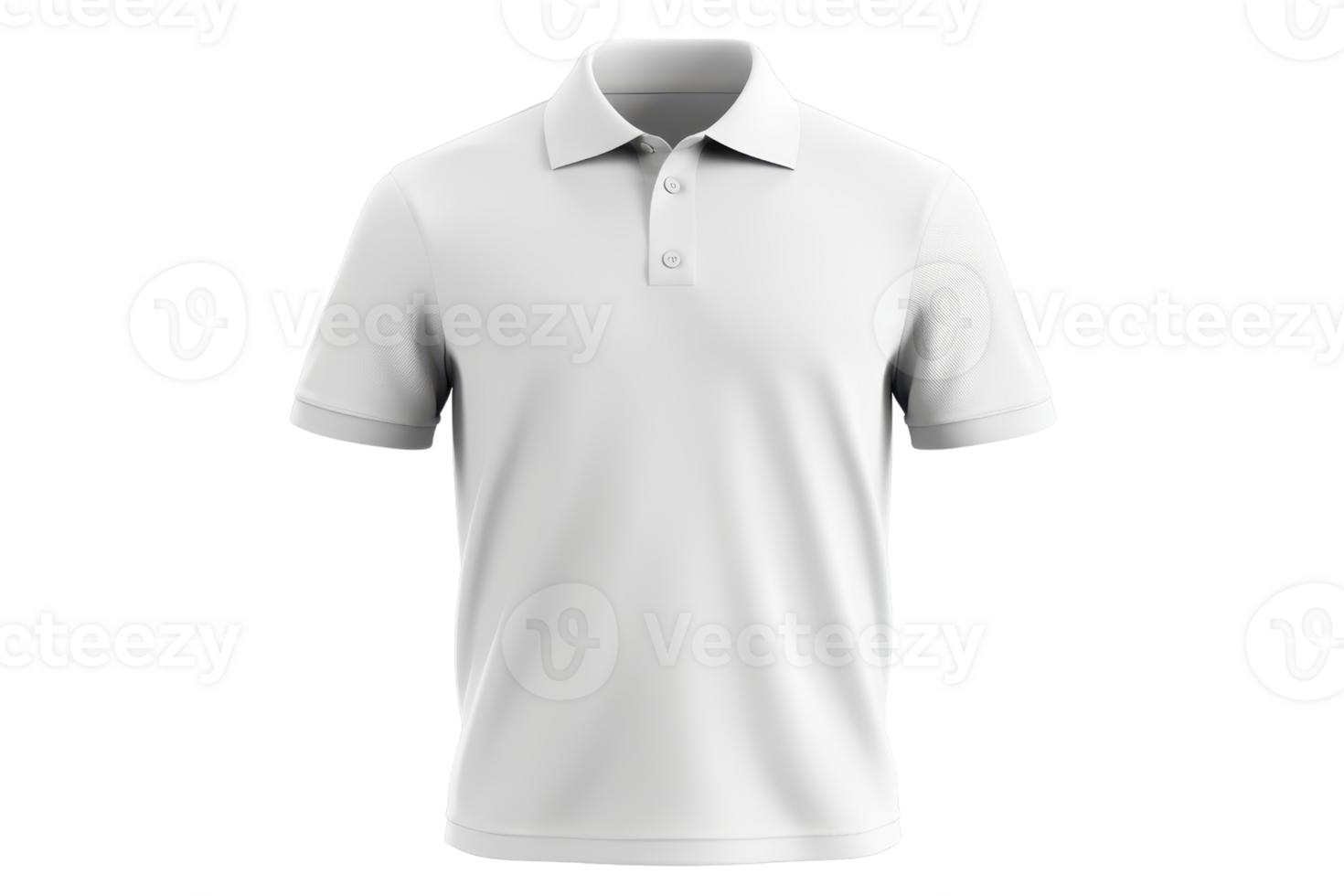 A plain white polo shirt with short sleeves and classic collar, perfect for casual or semi formal occasions. shirt features buttoned placket and comfortable fit, ideal for versatile styling png