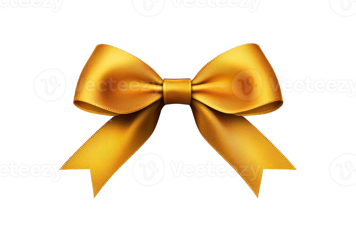 A shiny golden ribbon bow with smooth texture and elegant design, perfect for gift wrapping or decoration. bow features symmetrical shape with neatly tied loops and tails, adding touch of luxury and png