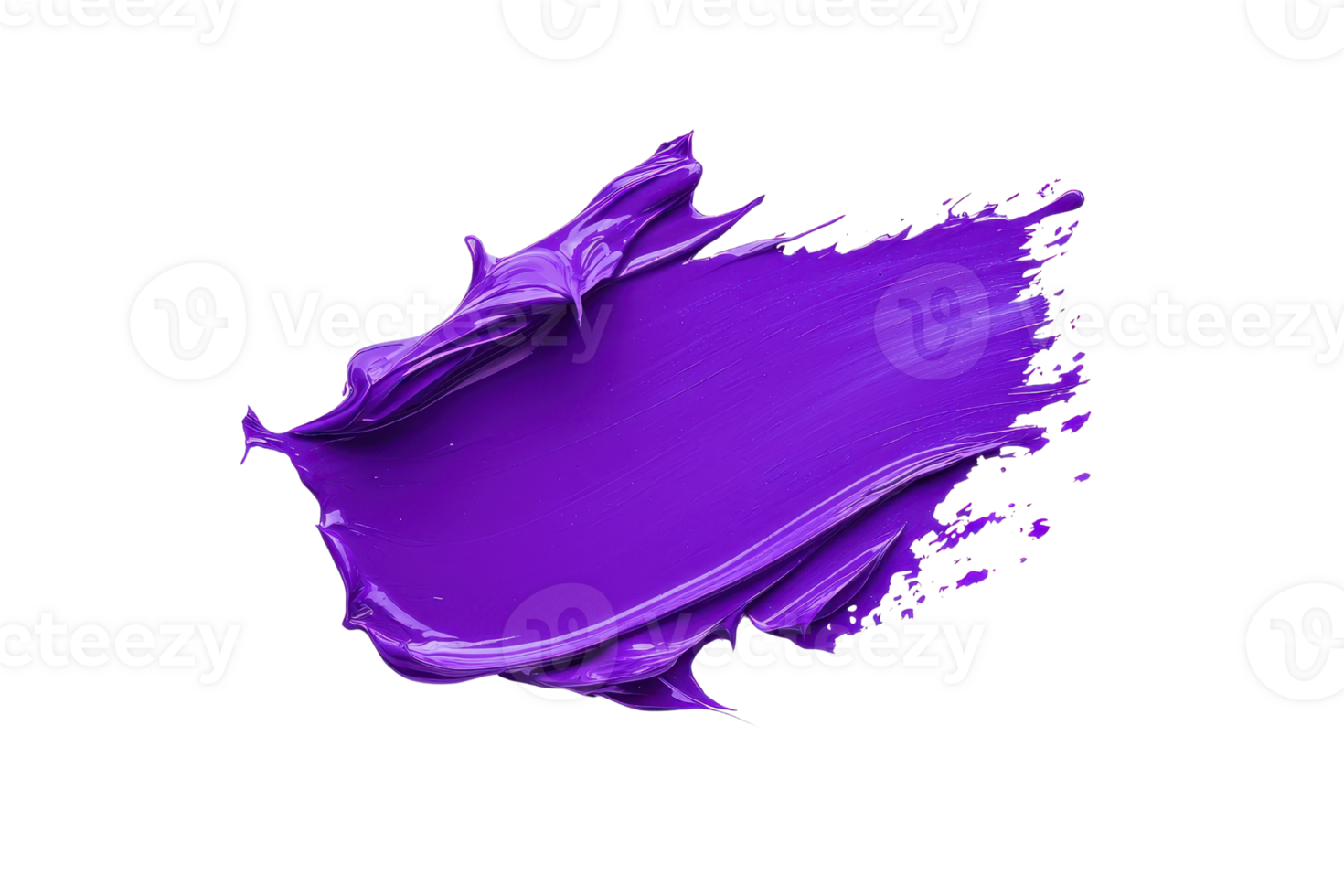 A vibrant smear of purple paint with dynamic texture and brush strokes png