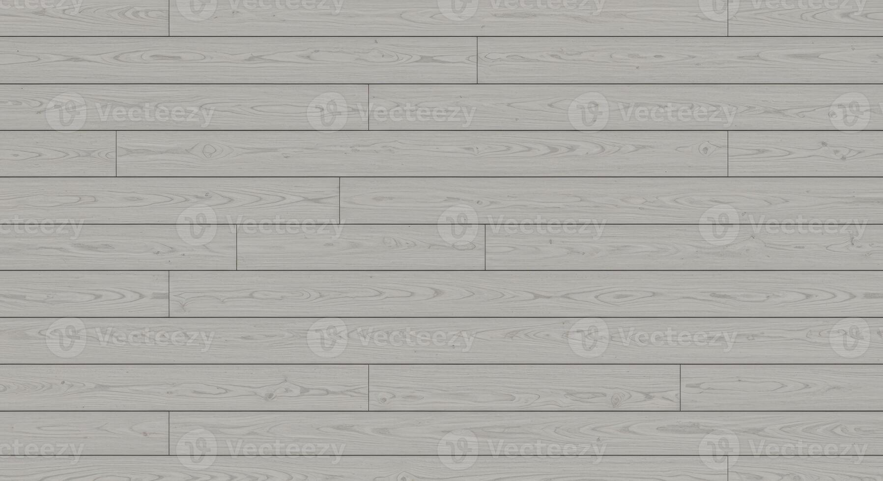 Seamless texture of light gray wood flooring. Horizontal planks create a clean, modern surface for interior design and architectural rendering. photo