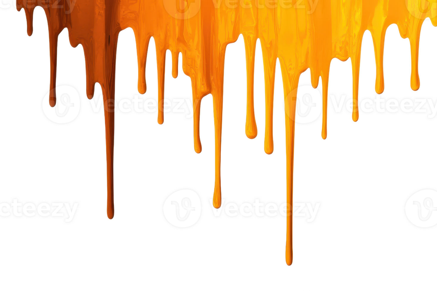 A Dripping orange paint creates vibrant and dynamic effect against transparency background, evoking creativity and energy png