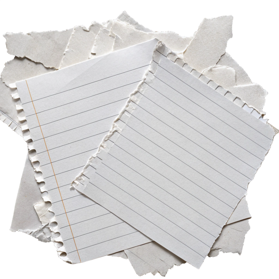 New best pile of paper with a piece of paper on top png