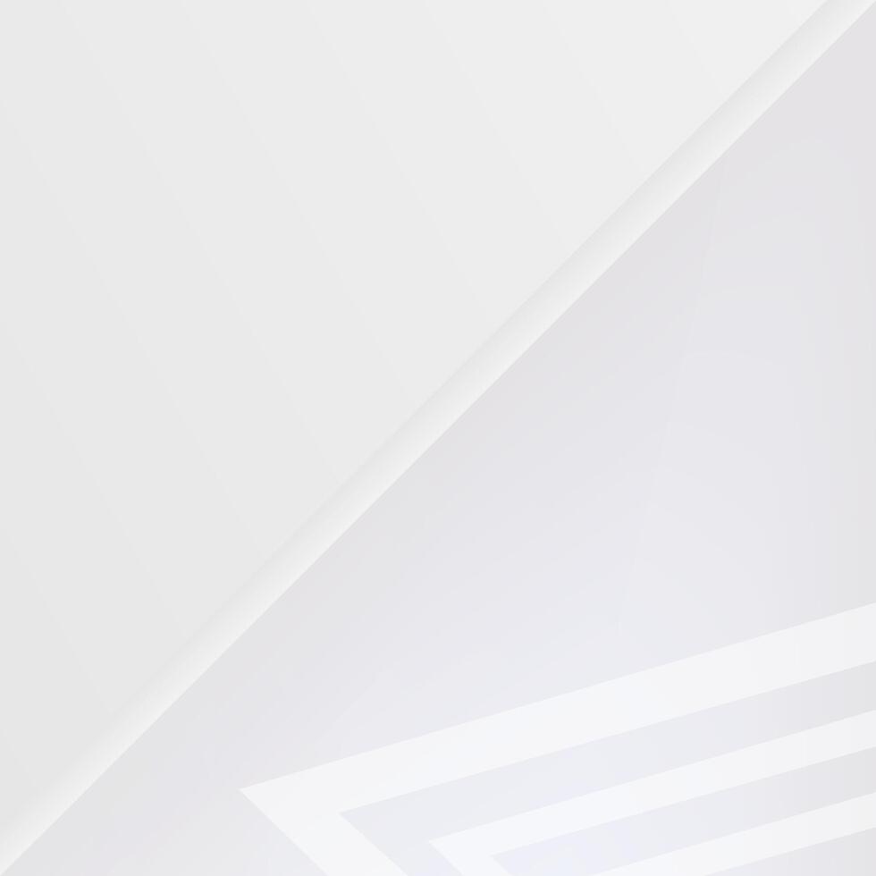 White and grey gradient color abstract lines geometric shape background. Wallpaper design vector
