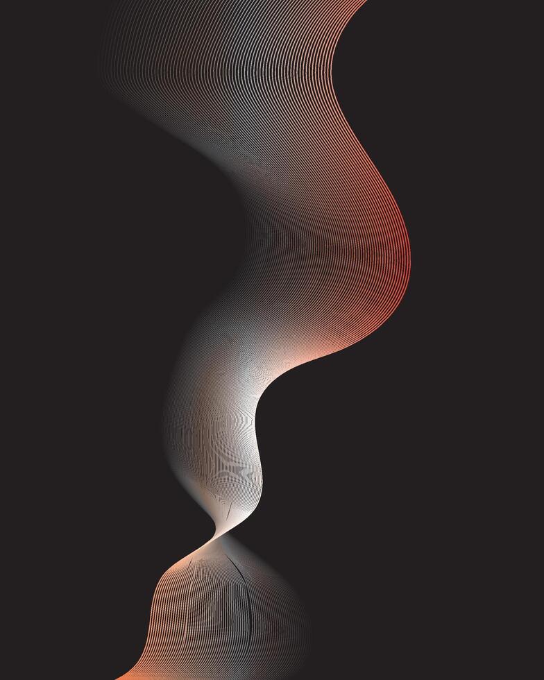 Modern Abstract Wave Background vector