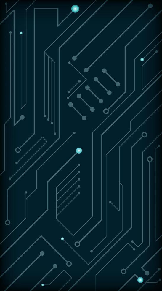 Futuristic Circuit Board Background, Technology Blueprint Circuit Pattern, Sci-fi Circuit Groove Wallpaper vector