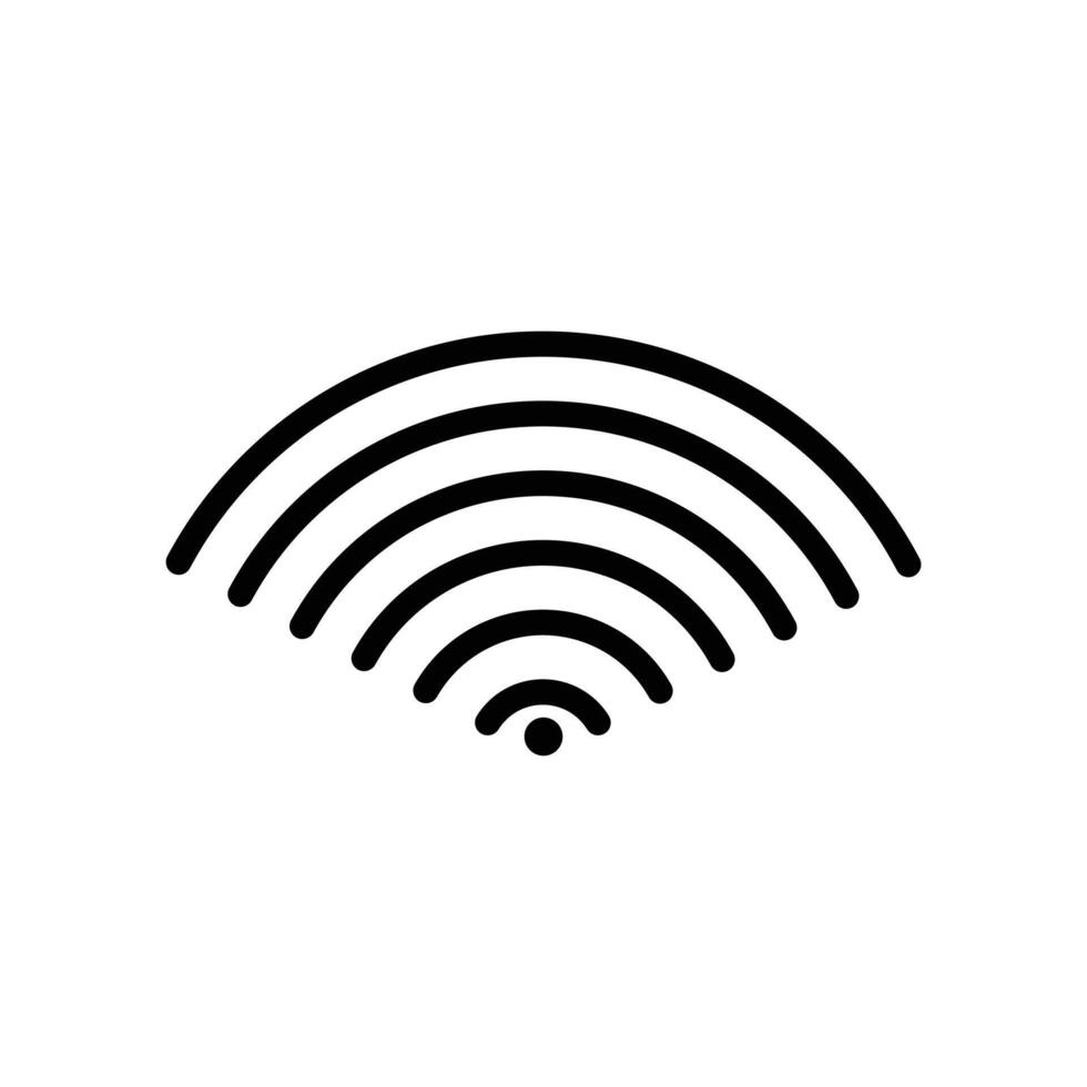 a black and white image of a wifi symbol vector