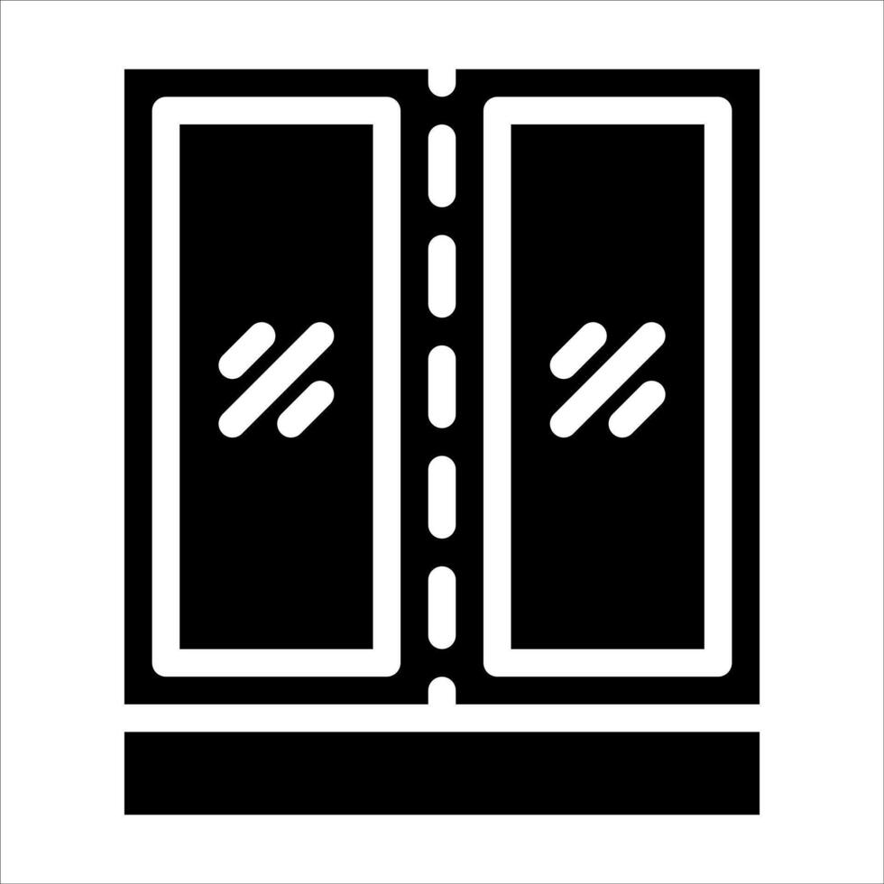 furniture glyph icon illustration isolated on white background vector