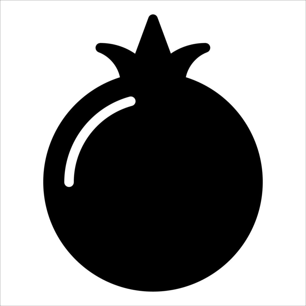 Pomegranate icon illustration vector