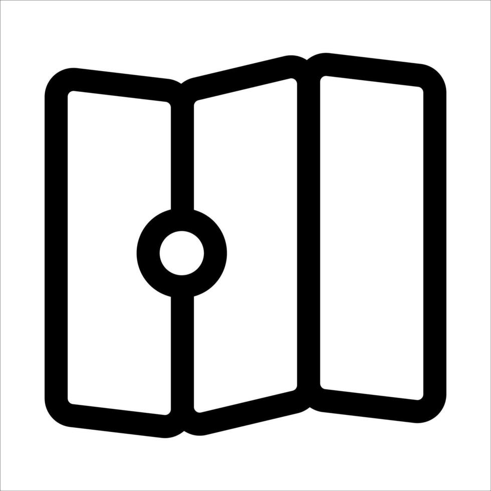 A new black and white icon of a books vector