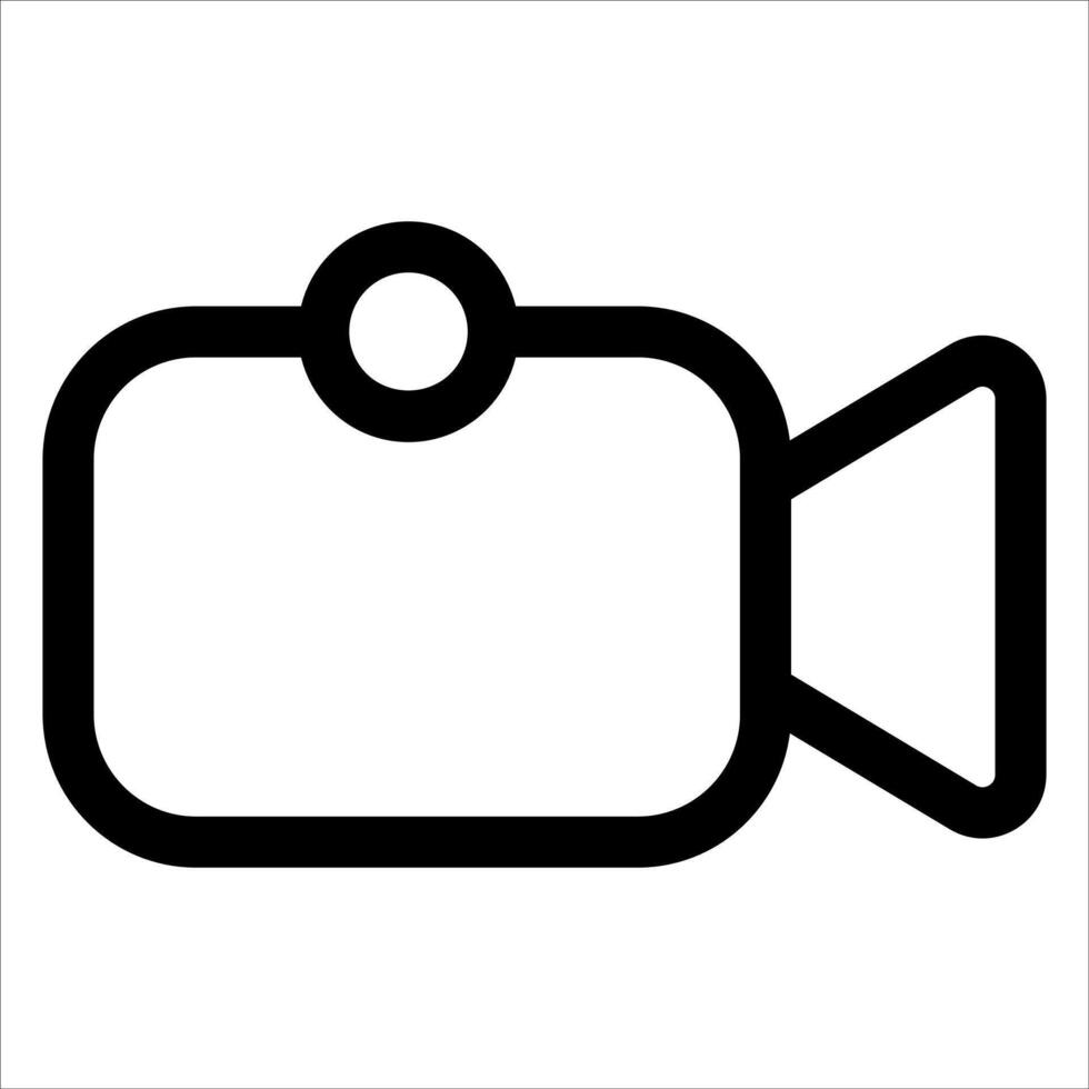 A new camera icon on a white background vector