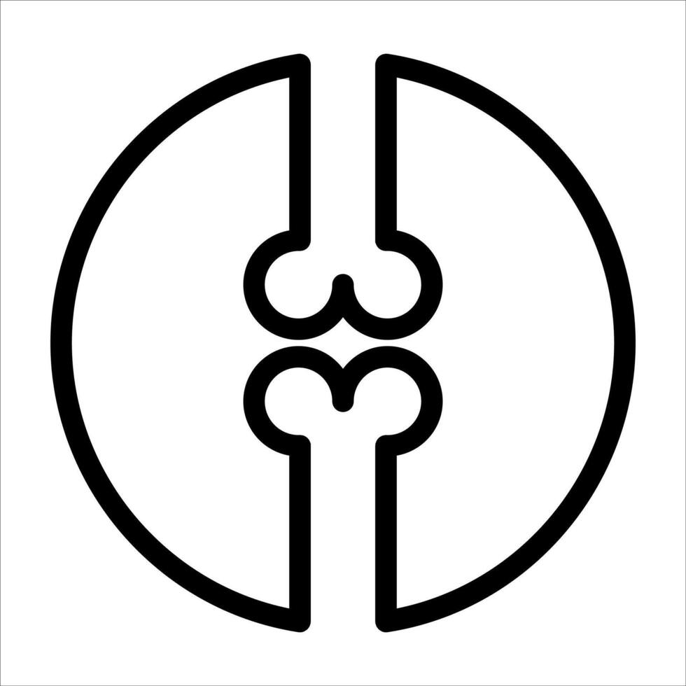 A black and white logo of a heart vector