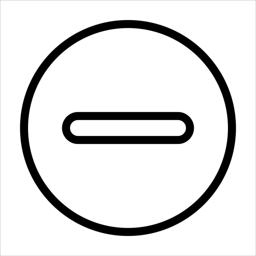 A black and white icon of a line with a line through it vector