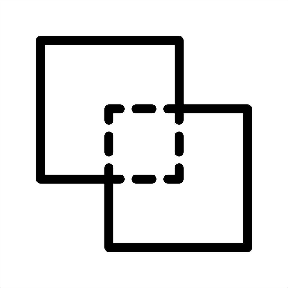 Square and rectangle icon vector